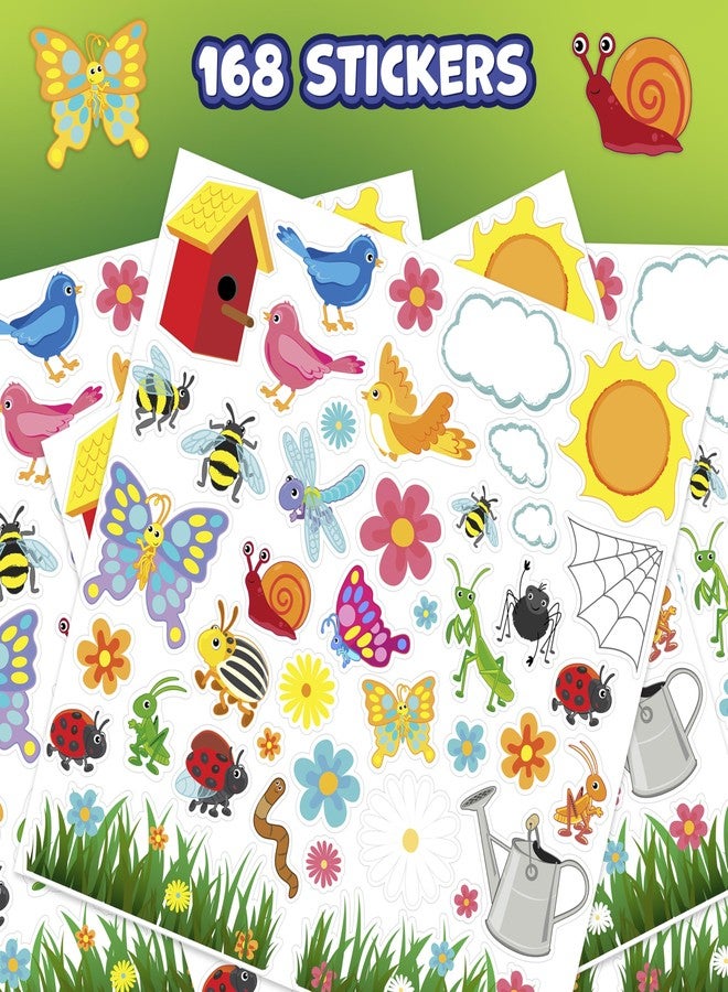 Ready 2 Learn Foam Stickers | Garden | Spring | Pack of 168 | Self-Adhesive Stickers for Kids | 3D Foam Flowers for Crafts and Decorations - Image 2